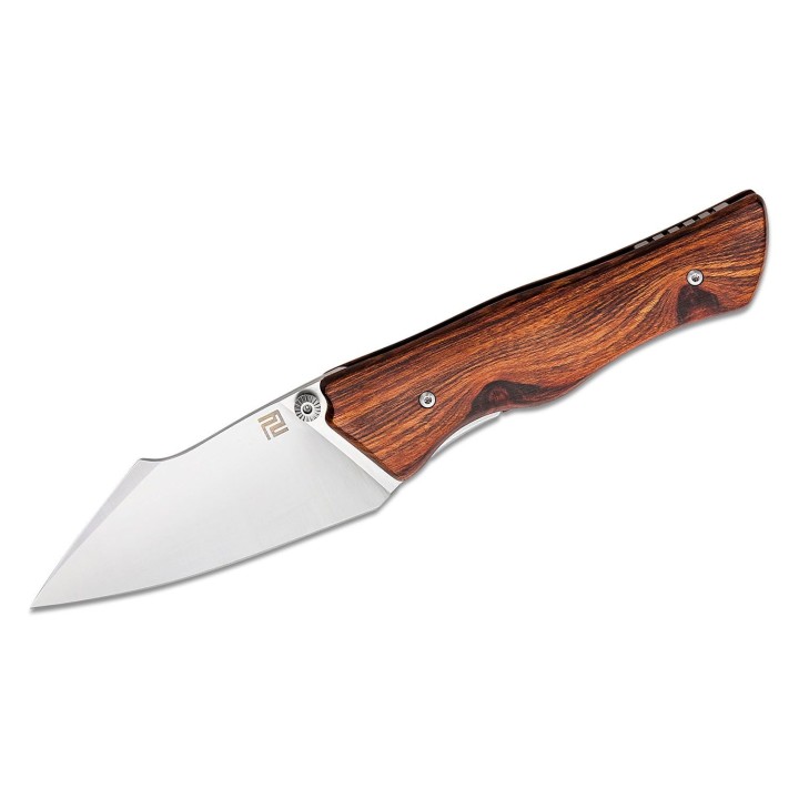 Couteau ArtisanCutlery Ahab Wood Manche Bois Lame Acier AR-RPM9 IKBS Linerlock Clip ATZ1851PWD - Livraison Gratuite