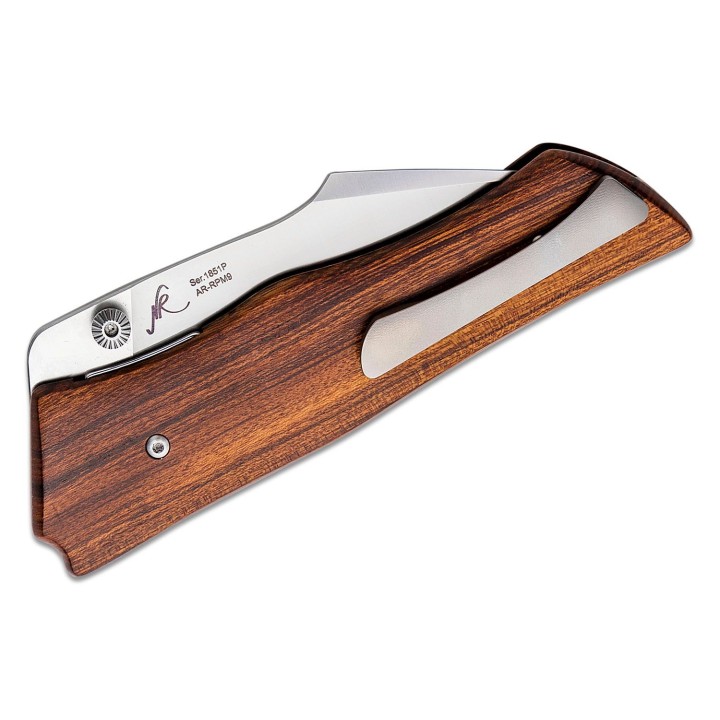 Couteau ArtisanCutlery Ahab Wood Manche Bois Lame Acier AR-RPM9 IKBS Linerlock Clip ATZ1851PWD - Livraison Gratuite