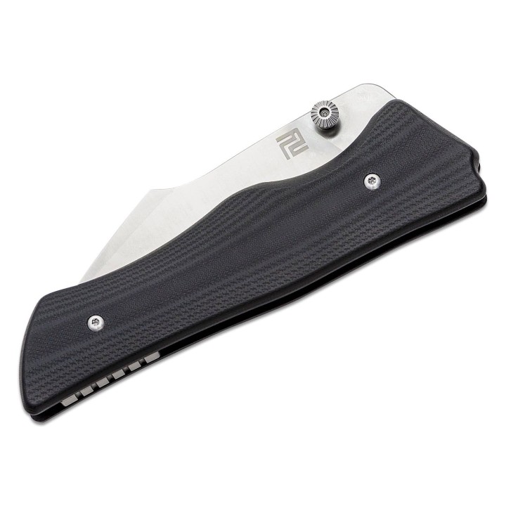 Couteau ArtisanCutlery Ahab Black G10 Manche Black G10 Lame Acier AR-RPM9 IKBS Linerlock Clip ATZ1851PBK - Livraison Gratuite