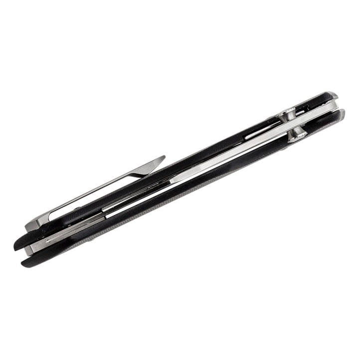 Couteau ArtisanCutlery Ahab Black G10 Manche Black G10 Lame Acier AR-RPM9 IKBS Linerlock Clip ATZ1851PBK - Livraison Gratuite
