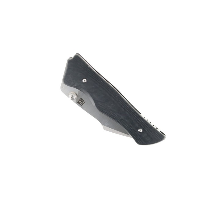 Couteau ArtisanCutlery Ahab Black G10 Manche Black G10 Lame Acier AR-RPM9 IKBS Linerlock Clip ATZ1851PBK - Livraison Gratuite