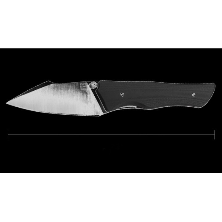 Couteau ArtisanCutlery Ahab Black G10 Manche Black G10 Lame Acier AR-RPM9 IKBS Linerlock Clip ATZ1851PBK - Livraison Gratuite