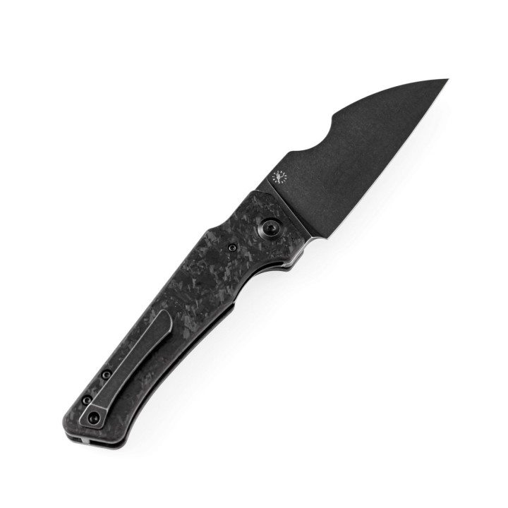 Couteau Kansept Egress Black Manche Fibre de Carbone Lame Acier CPM-S35VN IKBS Linerlock Clip K1033B2 - Livraison Gratuite