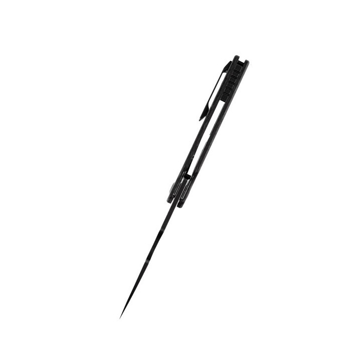 Couteau Kansept Egress Black Manche Fibre de Carbone Lame Acier CPM-S35VN IKBS Linerlock Clip K1033B2 - Livraison Gratuite