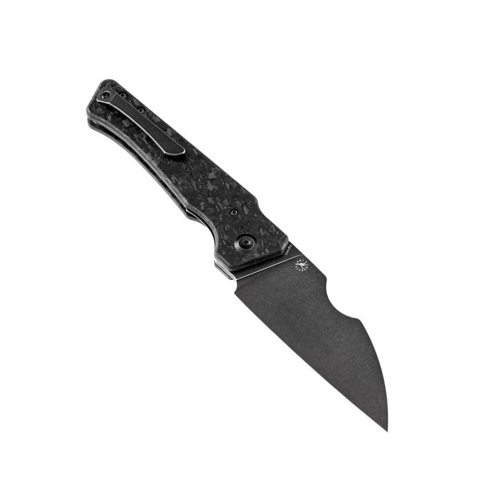 Couteau Kansept Egress Black Manche Fibre de Carbone Lame Acier CPM-S35VN IKBS Linerlock Clip K1033B2 - Livraison Gratuite