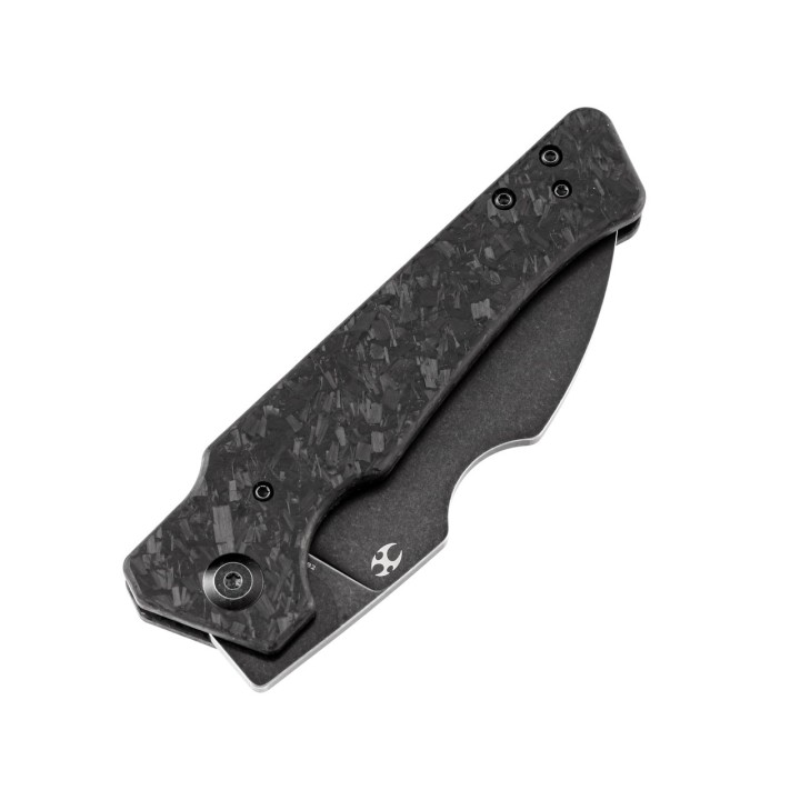 Couteau Kansept Egress Black Manche Fibre de Carbone Lame Acier CPM-S35VN IKBS Linerlock Clip K1033B2 - Livraison Gratuite