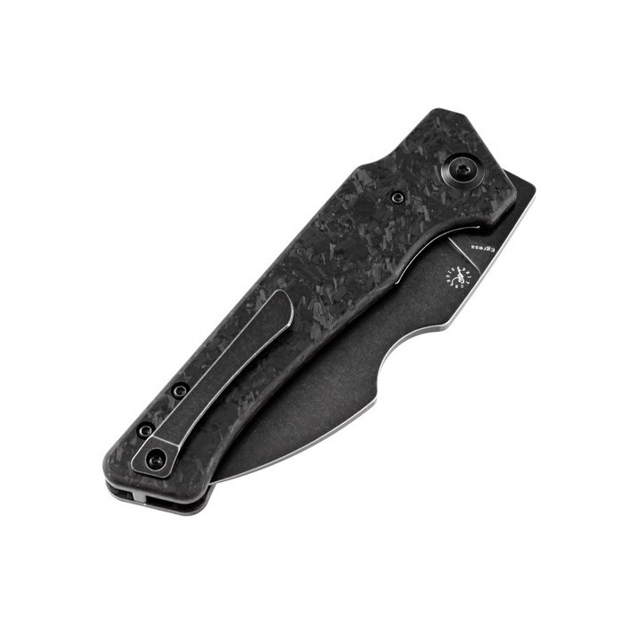 Couteau Kansept Egress Black Manche Fibre de Carbone Lame Acier CPM-S35VN IKBS Linerlock Clip K1033B2 - Livraison Gratuite