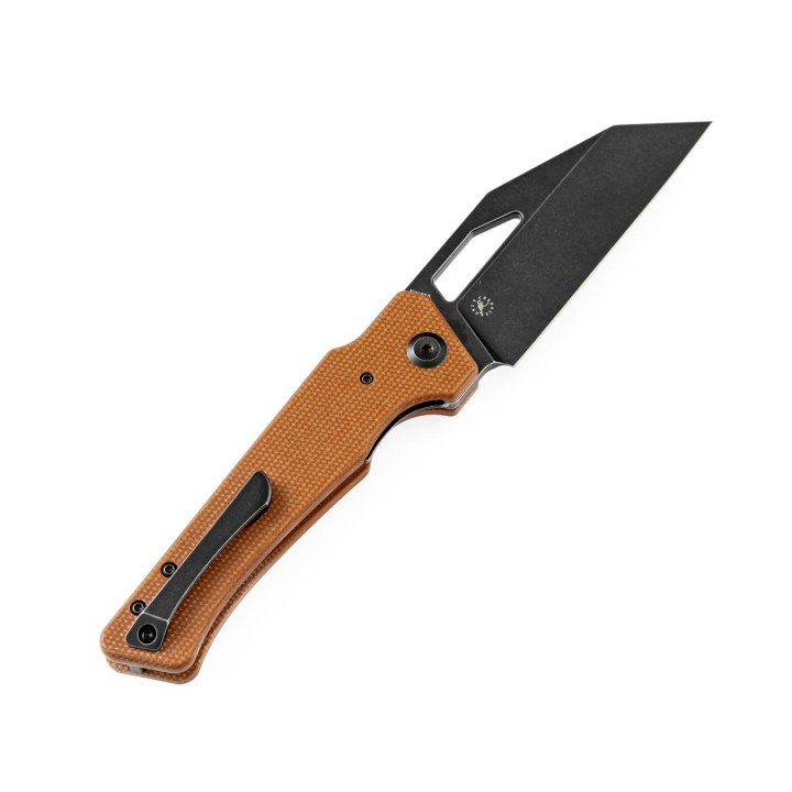 Couteau Kansept Egress Orange Manche Micarta Lame Acier CPM-S35VN IKBS Linerlock Clip K1033A2 - Livraison Gratuite