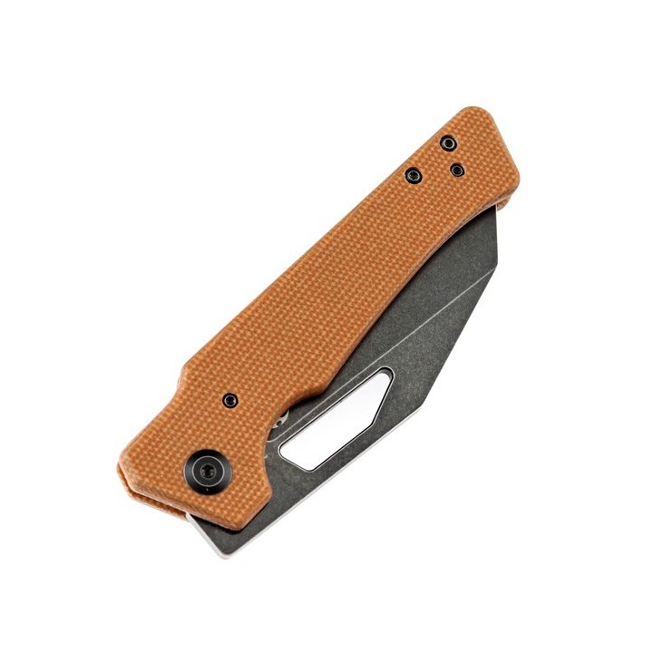 Couteau Kansept Egress Orange Manche Micarta Lame Acier CPM-S35VN IKBS Linerlock Clip K1033A2 - Livraison Gratuite