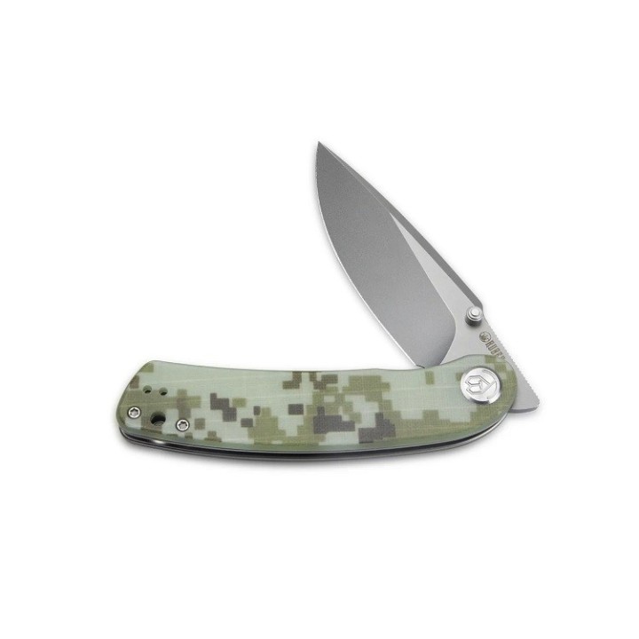 Couteau Kubey Momentum Digital Camo Lame Acier AUS-10 Manche G10 IKBS Linerlock Clip KUB344K - Livraison Gratuite