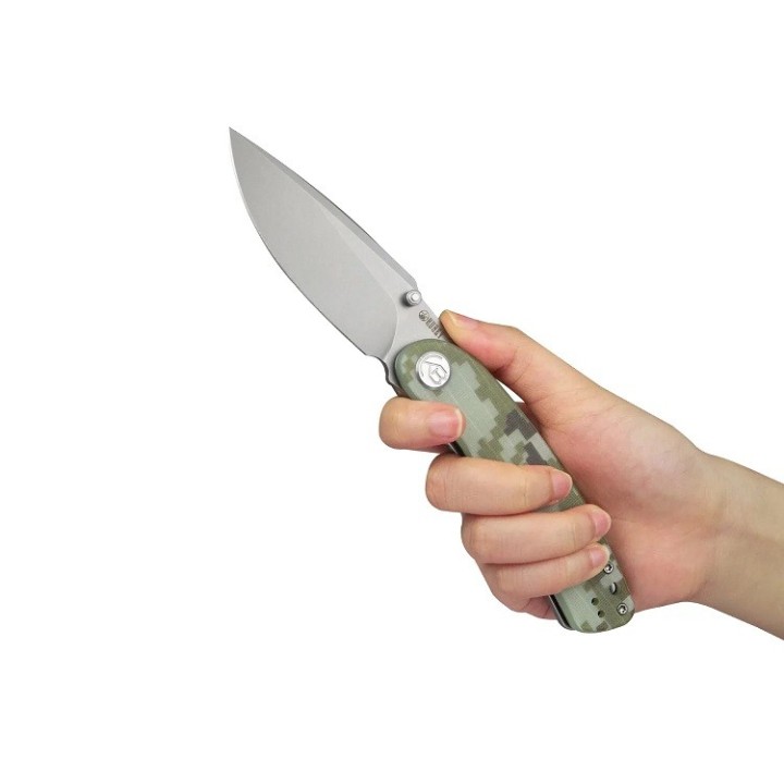 Couteau Kubey Momentum Digital Camo Lame Acier AUS-10 Manche G10 IKBS Linerlock Clip KUB344K - Livraison Gratuite