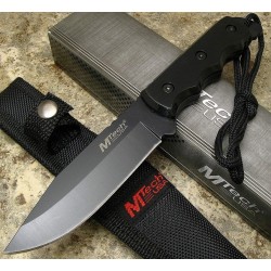 Lot de Couteaux - 2 Couteau de Survie Mtech Black Acier Inox MT2035BK - Livraison Gratuite