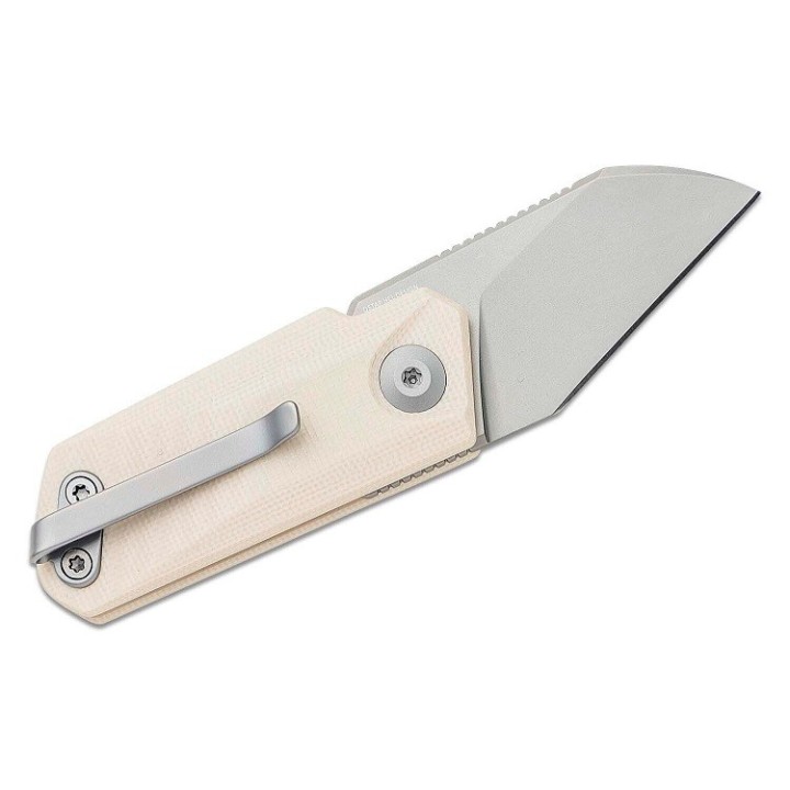 Couteau Civivi Ki-V Detent Lock Lame Acier 9Cr18MoV Manche White G10 IKBS Clip CIVC2108C - Livraison Gratuite