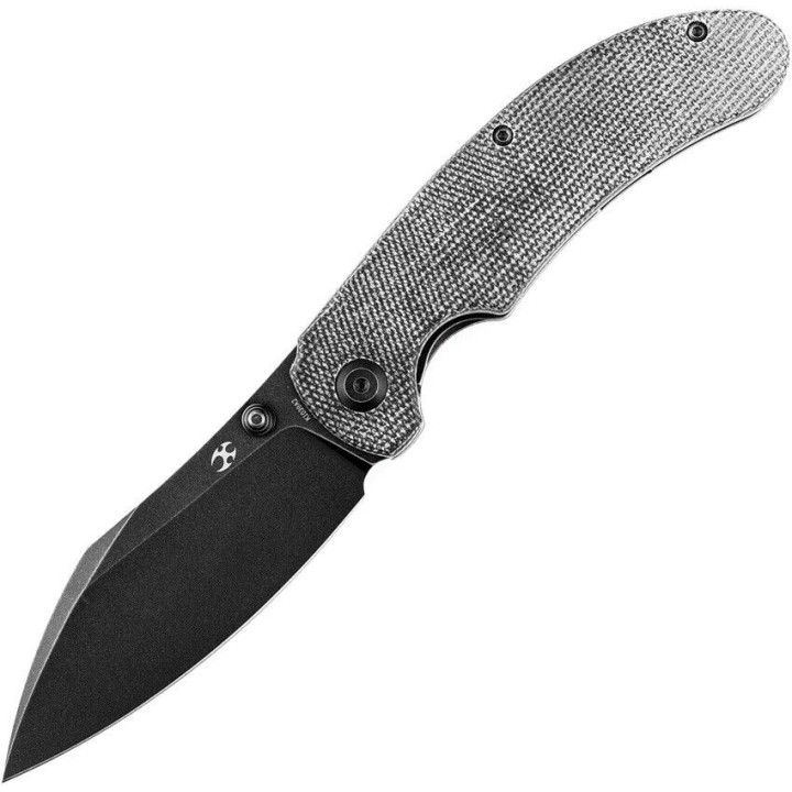 Couteau Kansept Nesstreet Black Lame Acier CPM-S35Vn BW Manche Micarta IKBS Linerlock Clip K1039A2 - Livraison Gratuite