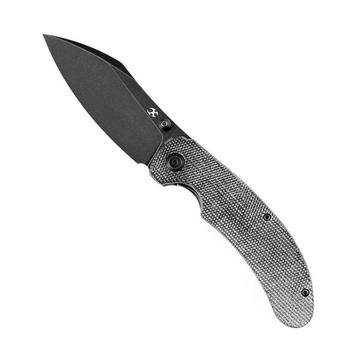 Couteau Kansept Nesstreet Black Lame Acier CPM-S35Vn BW Manche Micarta IKBS Linerlock Clip K1039A2 - Livraison Gratuite