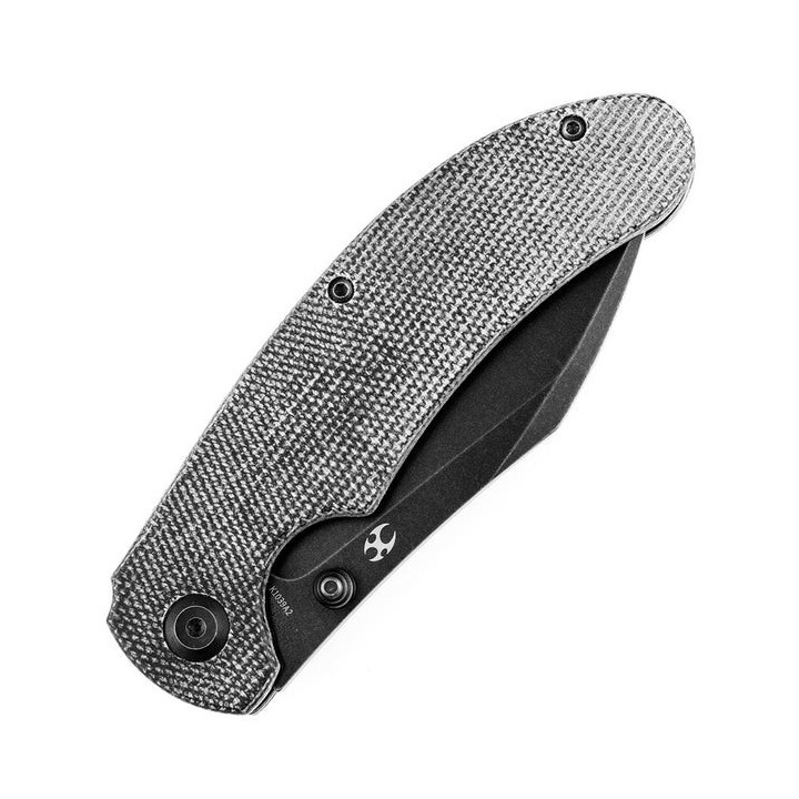Couteau Kansept Nesstreet Black Lame Acier CPM-S35Vn BW Manche Micarta IKBS Linerlock Clip K1039A2 - Livraison Gratuite