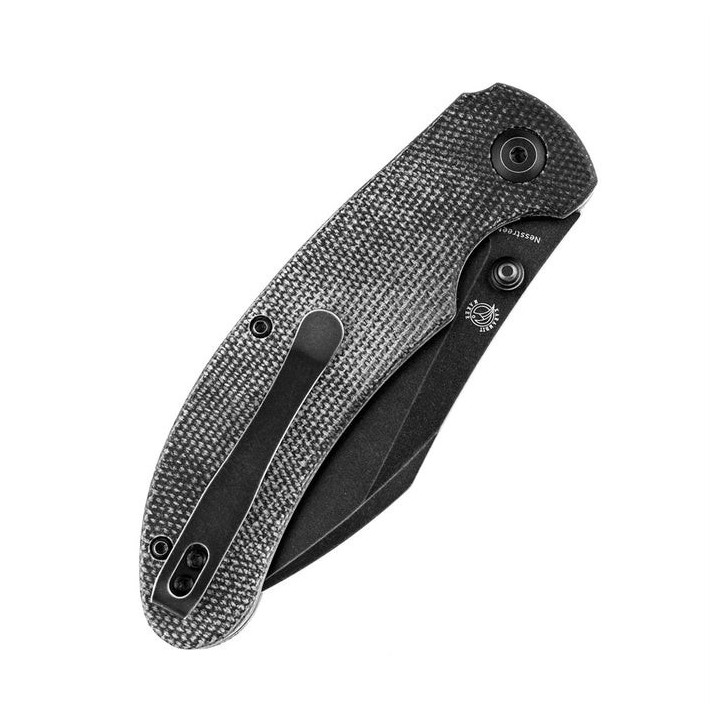 Couteau Kansept Nesstreet Black Lame Acier CPM-S35Vn BW Manche Micarta IKBS Linerlock Clip K1039A2 - Livraison Gratuite