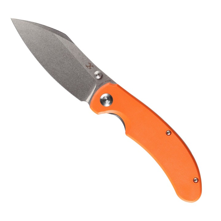 Couteau Kansept Nesstreet Orange Lame Acier CPM-S35Vn Manche G10 IKBS Linerlock Clip K1039A5 - Livraison Gratuite