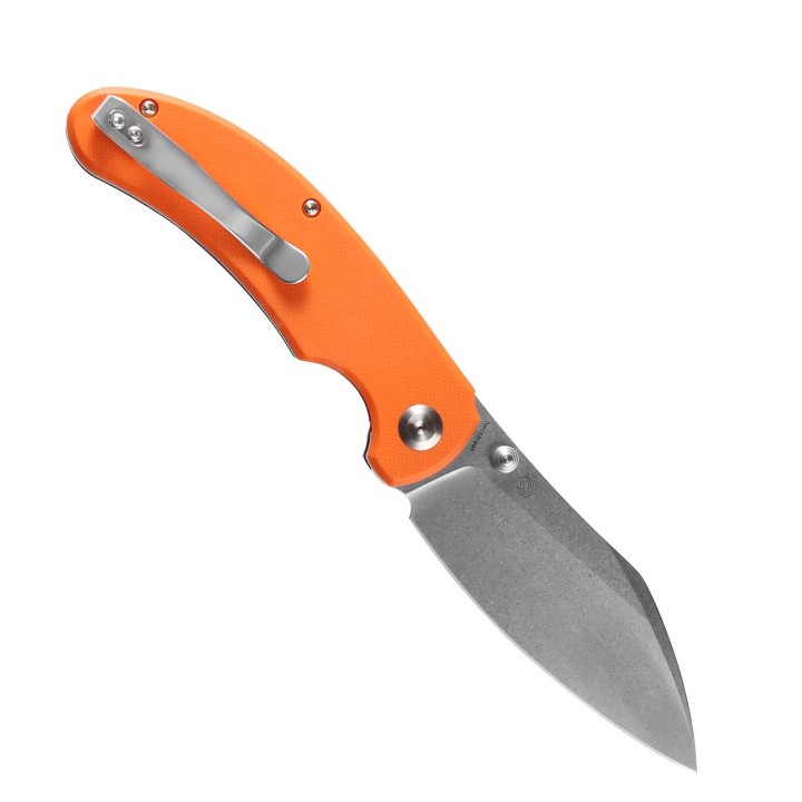 Couteau Kansept Nesstreet Orange Lame Acier CPM-S35Vn Manche G10 IKBS Linerlock Clip K1039A5 - Livraison Gratuite