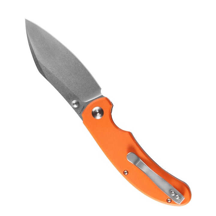 Couteau Kansept Nesstreet Orange Lame Acier CPM-S35Vn Manche G10 IKBS Linerlock Clip K1039A5 - Livraison Gratuite
