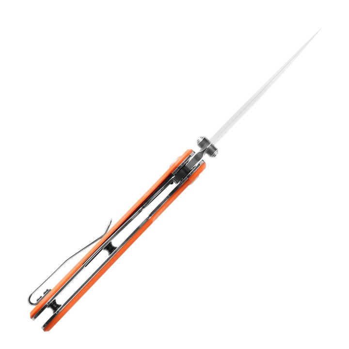 Couteau Kansept Nesstreet Orange Lame Acier CPM-S35Vn Manche G10 IKBS Linerlock Clip K1039A5 - Livraison Gratuite