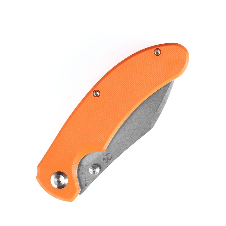 Couteau Kansept Nesstreet Orange Lame Acier CPM-S35Vn Manche G10 IKBS Linerlock Clip K1039A5 - Livraison Gratuite