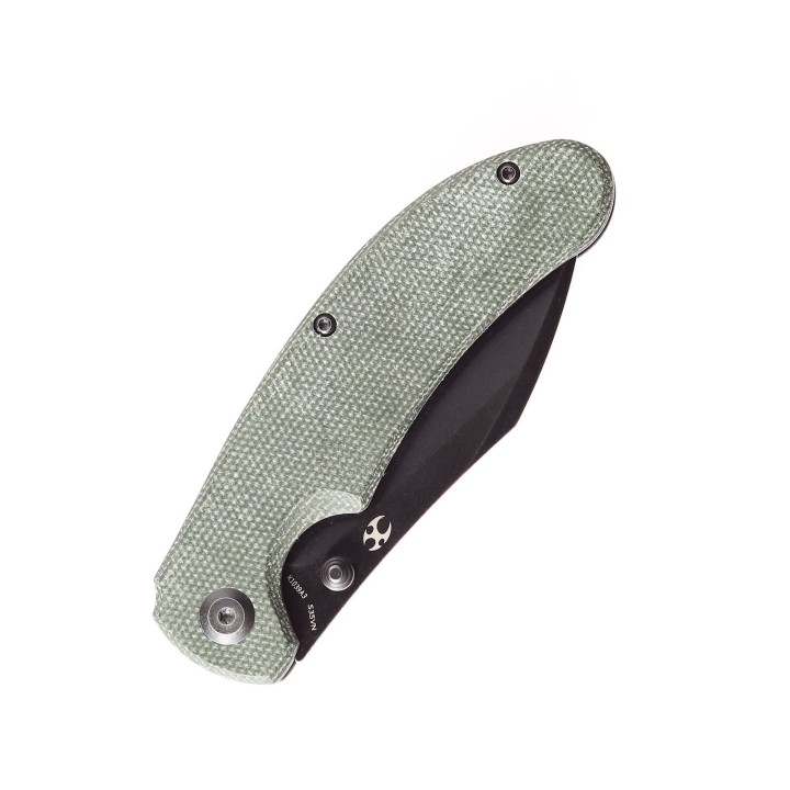Couteau Kansept Nesstreet Green Lame Acier CPM-S35Vn BW Manche Micarta IKBS Linerlock Clip K1039A3 - Livraison Gratuite