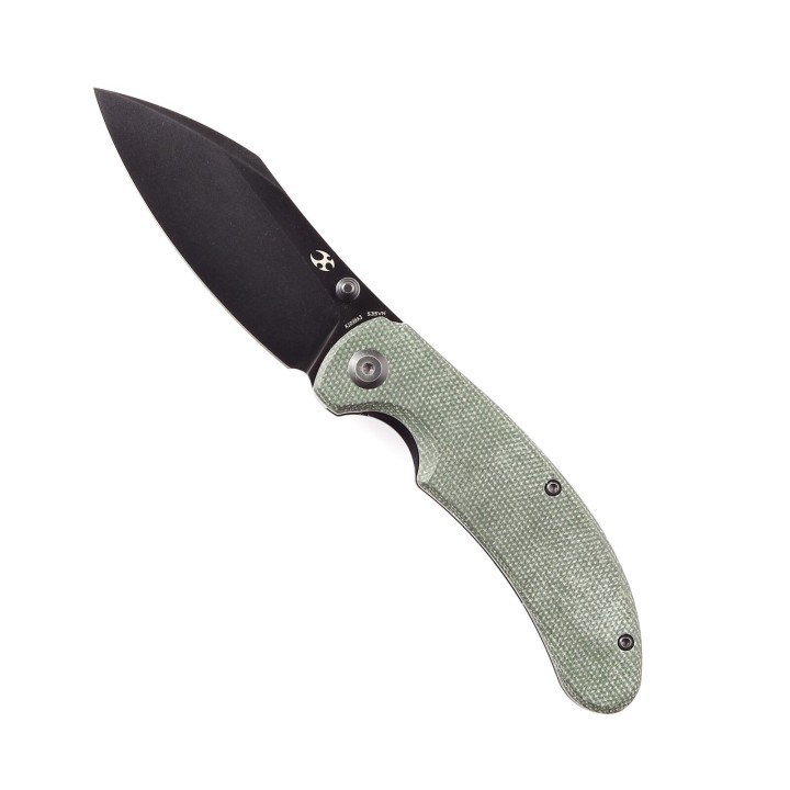 Couteau Kansept Nesstreet Green Lame Acier CPM-S35Vn BW Manche Micarta IKBS Linerlock Clip K1039A3 - Livraison Gratuite