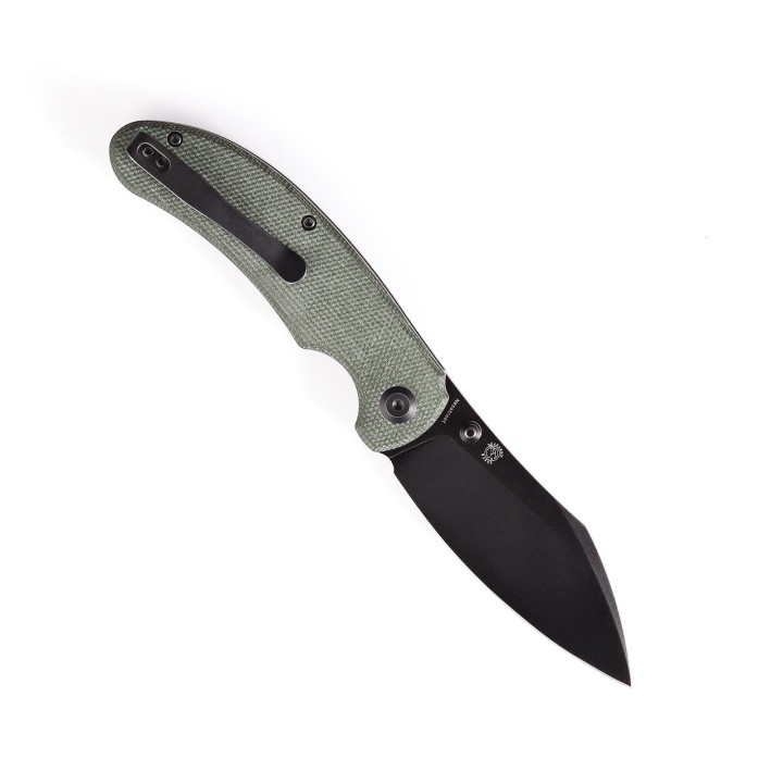 Couteau Kansept Nesstreet Green Lame Acier CPM-S35Vn BW Manche Micarta IKBS Linerlock Clip K1039A3 - Livraison Gratuite
