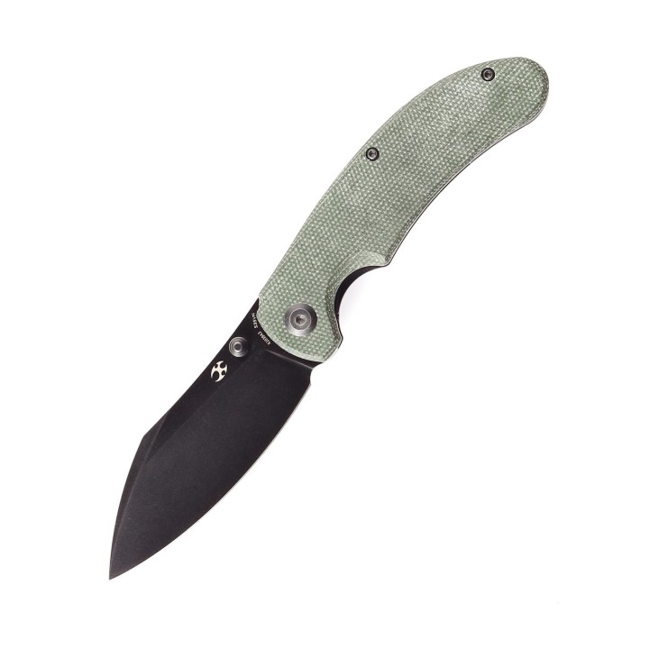 Couteau Kansept Nesstreet Green Lame Acier CPM-S35Vn BW Manche Micarta IKBS Linerlock Clip K1039A3 - Livraison Gratuite