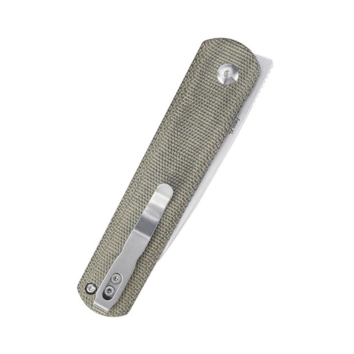 Couteau Kizer Feist XL Green Lame Acier 154CM Manche Micarta IKBS Linerlock Clip KIV4499C1 - Livraison Gratuite