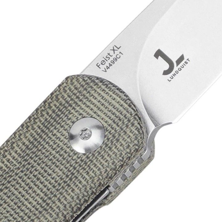 Couteau Kizer Feist XL Green Lame Acier 154CM Manche Micarta IKBS Linerlock Clip KIV4499C1 - Livraison Gratuite