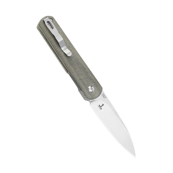 Couteau Kizer Feist XL Green Lame Acier 154CM Manche Micarta IKBS Linerlock Clip KIV4499C1 - Livraison Gratuite