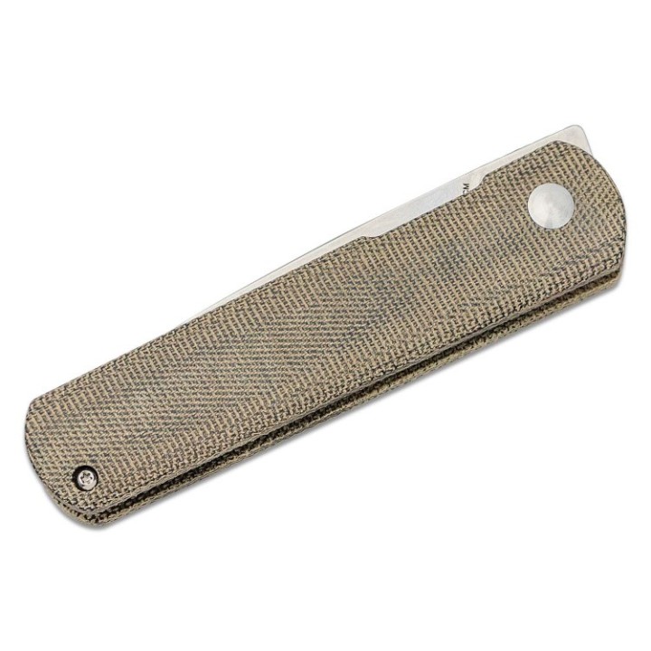 Couteau Kizer Feist XL Green Lame Acier 154CM Manche Micarta IKBS Linerlock Clip KIV4499C1 - Livraison Gratuite