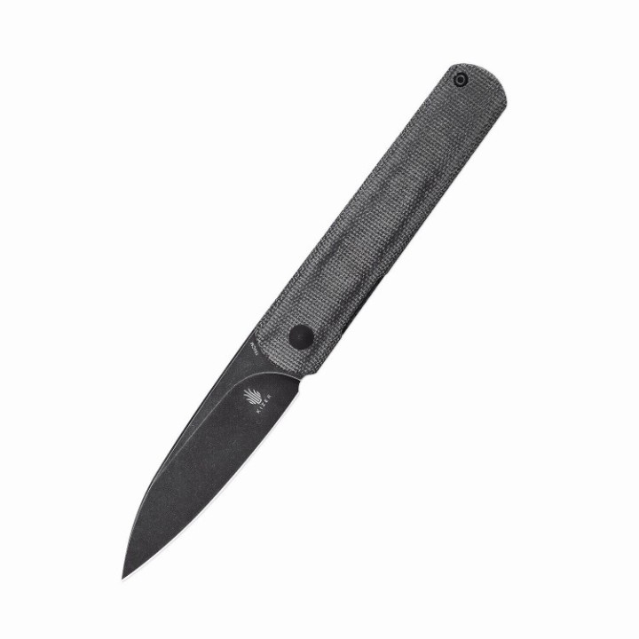 Couteau Kizer Feist XL Black Micarta Lame Acier 154CM Manche Micarta IKBS Linerlock Clip KIV4499C2 - Livraison Gratuite