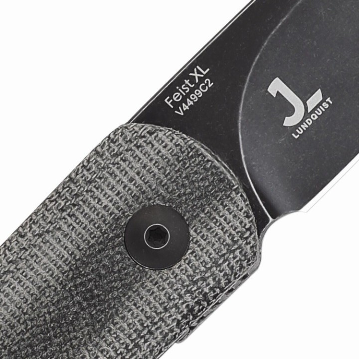 Couteau Kizer Feist XL Black Micarta Lame Acier 154CM Manche Micarta IKBS Linerlock Clip KIV4499C2 - Livraison Gratuite