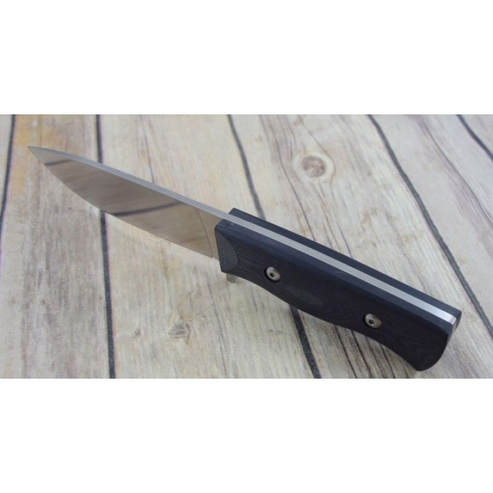 Couteau de Chasse Buschraft Hen & Rooster Manche G10 Lame Acier Inox Etui Cuir HR001 - Livraison Gratuite