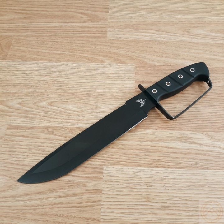 Couteau de Chasseur de Croco Bowie Sabre de Pirate Lame Acier 3Cr13 Manche Abs Etui Nylon CBR113 - Livraison Gratuite