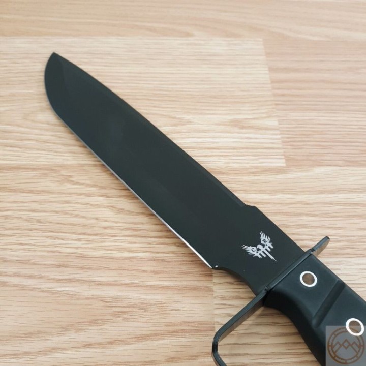 Couteau de Chasseur de Croco Bowie Sabre de Pirate Lame Acier 3Cr13 Manche Abs Etui Nylon CBR113 - Livraison Gratuite