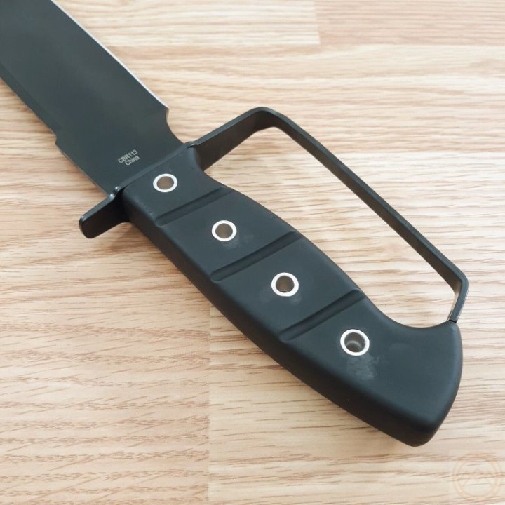 Couteau de Chasseur de Croco Bowie Sabre de Pirate Lame Acier 3Cr13 Manche Abs Etui Nylon CBR113 - Livraison Gratuite