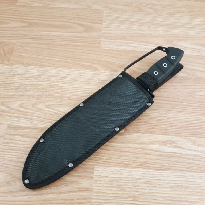 Couteau de Chasseur de Croco Bowie Sabre de Pirate Lame Acier 3Cr13 Manche Abs Etui Nylon CBR113 - Livraison Gratuite