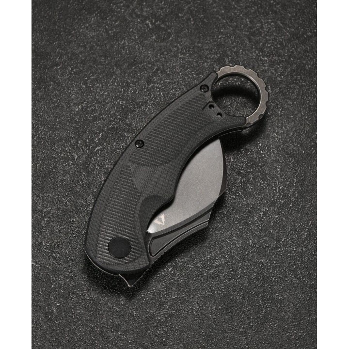 Couteau Karambit CMB Falcon Black Lame Acier AUS-10 Manche G10 IKBS Linerlock Clip CMBC01B - Livraison Gratuite