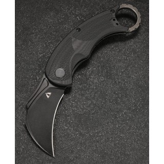Couteau Karambit CMB Falcon Black Lame Acier AUS-10 Manche G10 IKBS Linerlock Clip CMBC01B - Livraison Gratuite