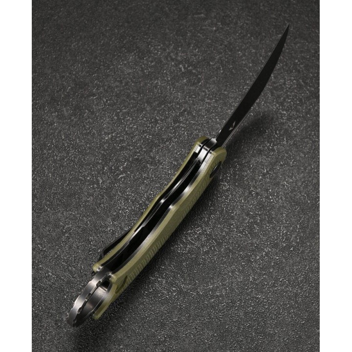 Couteau Karambit CMB Falcon Green Lame Acier AUS-10 Manche G10 IKBS Linerlock Clip CMBC01G - Livraison Gratuite
