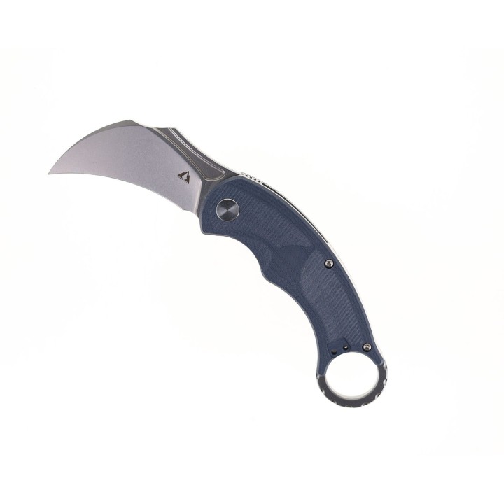 Couteau Karambit CMB Falcon Blue Lame Acier AUS-10 Manche G10 IKBS Linerlock Clip CMBC01S - Livraison Gratuite