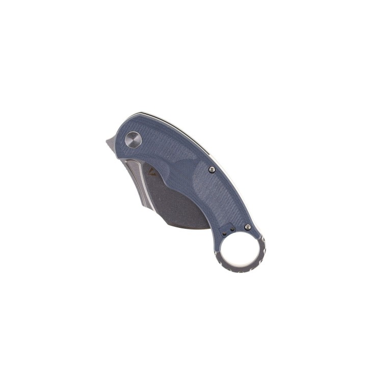 Couteau Karambit CMB Falcon Blue Lame Acier AUS-10 Manche G10 IKBS Linerlock Clip CMBC01S - Livraison Gratuite