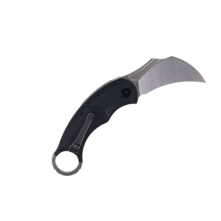 Couteau Karambit CMB Falcon Black Lame Acier AUS-10 Manche G10 IKBS Linerlock Clip CMBC01C - Livraison Gratuite