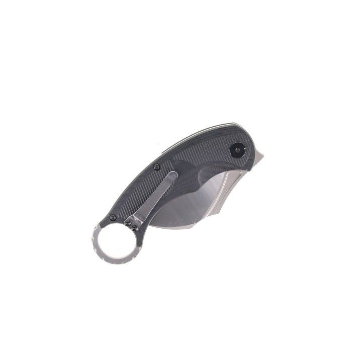 Couteau Karambit CMB Falcon Black Lame Acier AUS-10 Manche G10 IKBS Linerlock Clip CMBC01C - Livraison Gratuite