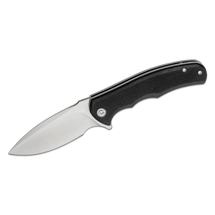 Couteau Civivi Mini Praxis Black Lame Acier D2 Manche G10 IKBS Linerlock Clip CIVC18026C2 - Livraison Gratuite