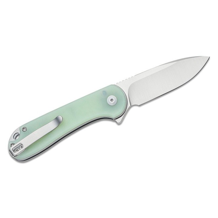 Couteau CIVIVI Elementum II Button Lock Jade Lame Acier Nitro-V Satin Manche G10 IKBS Clip CIVC18062P2 - Livraison Gratuite